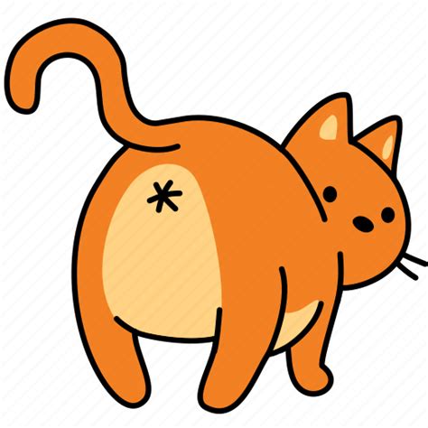 cat butt cartoon|Cat Buttholes GIFs .